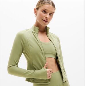 Athleta Salutation Pop Stitch Crop Jacket